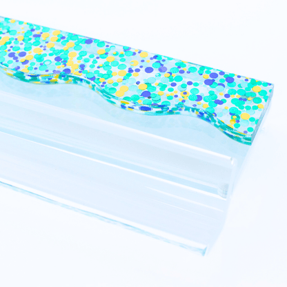 MAHJONG RACK PUSHER ADD ON - MAGNETIC | Premium Acrylic Set(4): Confetti - Wavy - Multi - Color - Bria Blair Creative