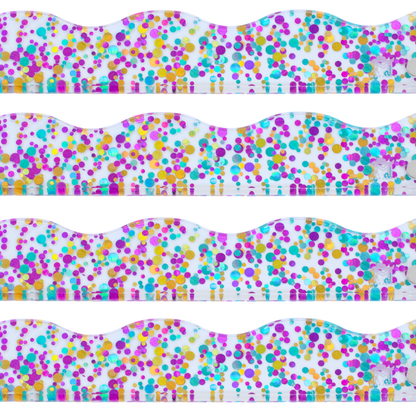 MAHJONG RACK PUSHER ADD ON - MAGNETIC | Premium Acrylic Set(4): Confetti - Wavy - Multi - Color - Bria Blair Creative