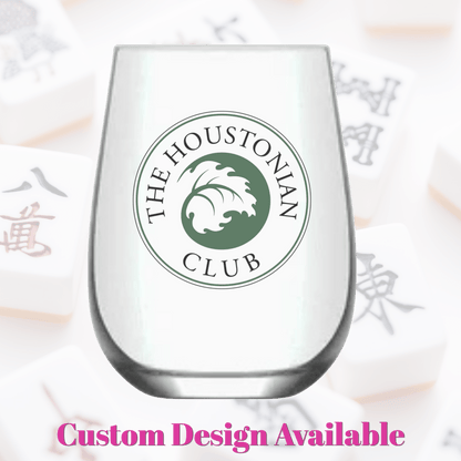 Mahjong Stemless 4 ct VARIETY Gift Set Plastic Wine Glasses - Bria Blair Creative