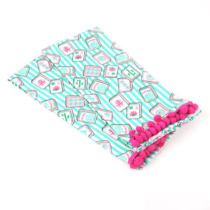 Mahjong Stripe Pom - Pom Kitchen Towel Set - Bria Blair Creative