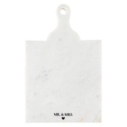 Marble Board with Handle - Mr. & Mrs. - Bria Blair Creative