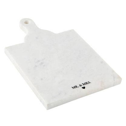 Marble Board with Handle - Mr. & Mrs. - Bria Blair Creative