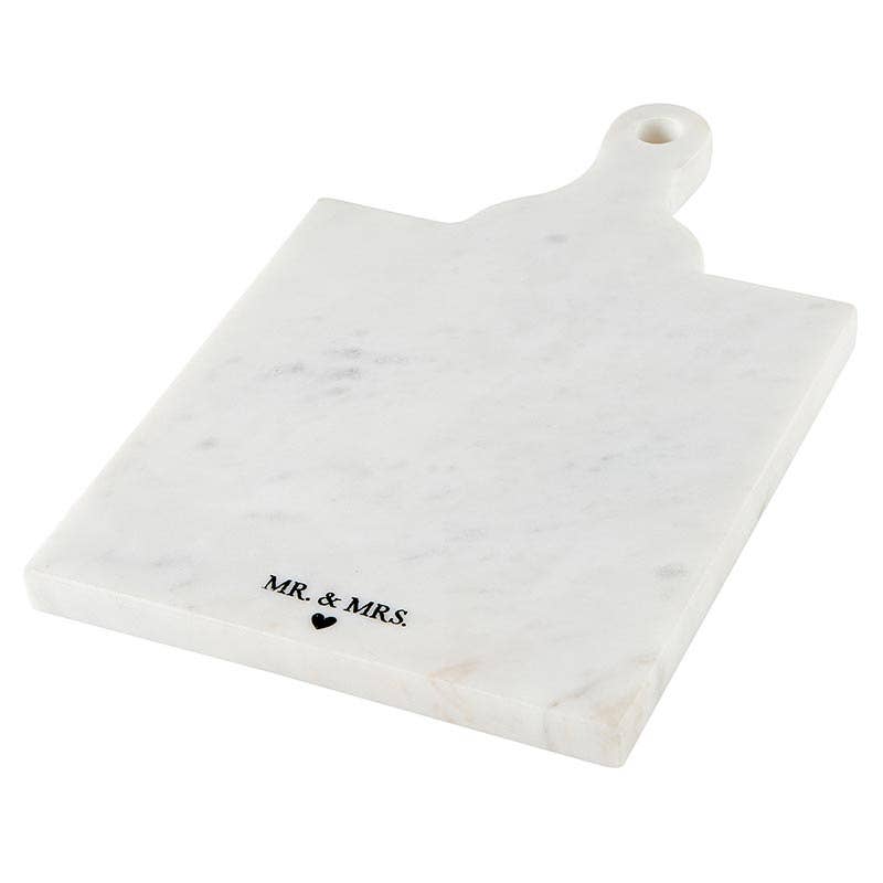 Marble Board with Handle - Mr. & Mrs. - Bria Blair Creative