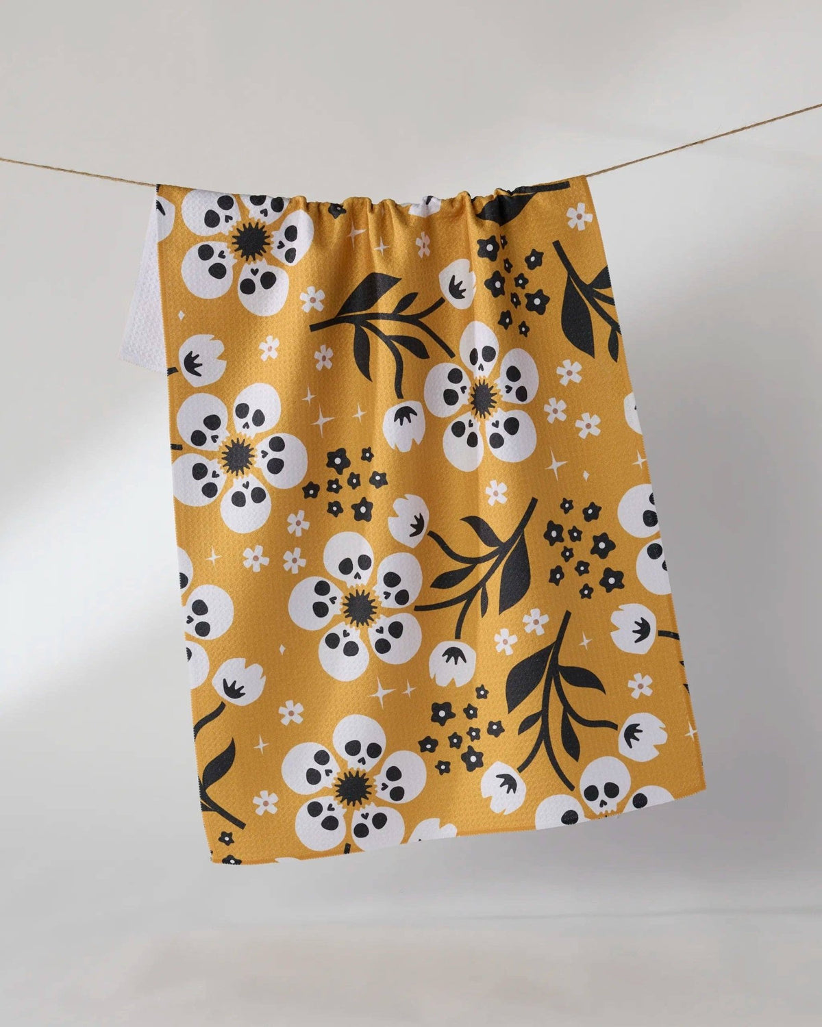 Marrow Bloom Tea Towel - Halloween 2026: Orange - Bria Blair Creative