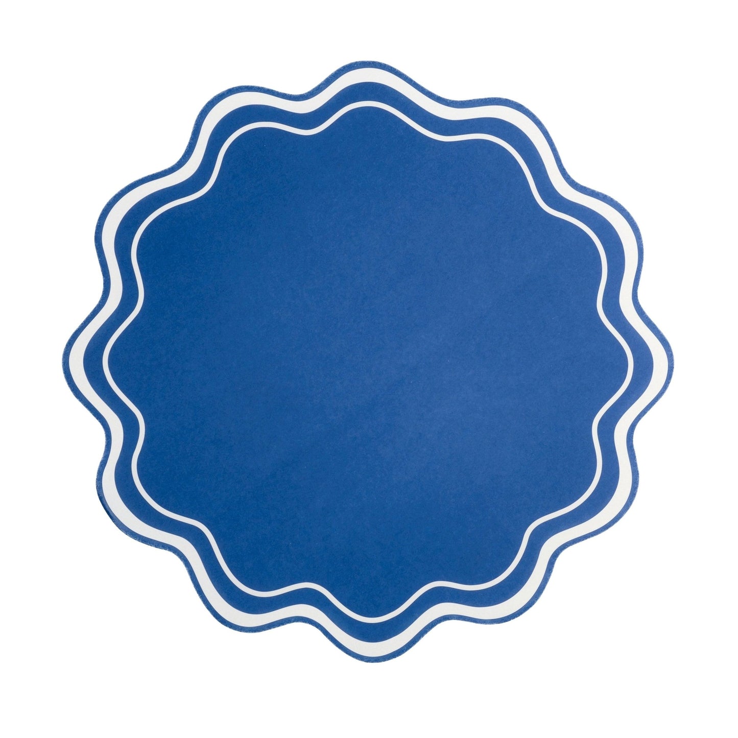 MCL25 - PL18 - Navy Wavy Scallop Placemat - Pre Orders Ships January 20th - Bria Blair Creative
