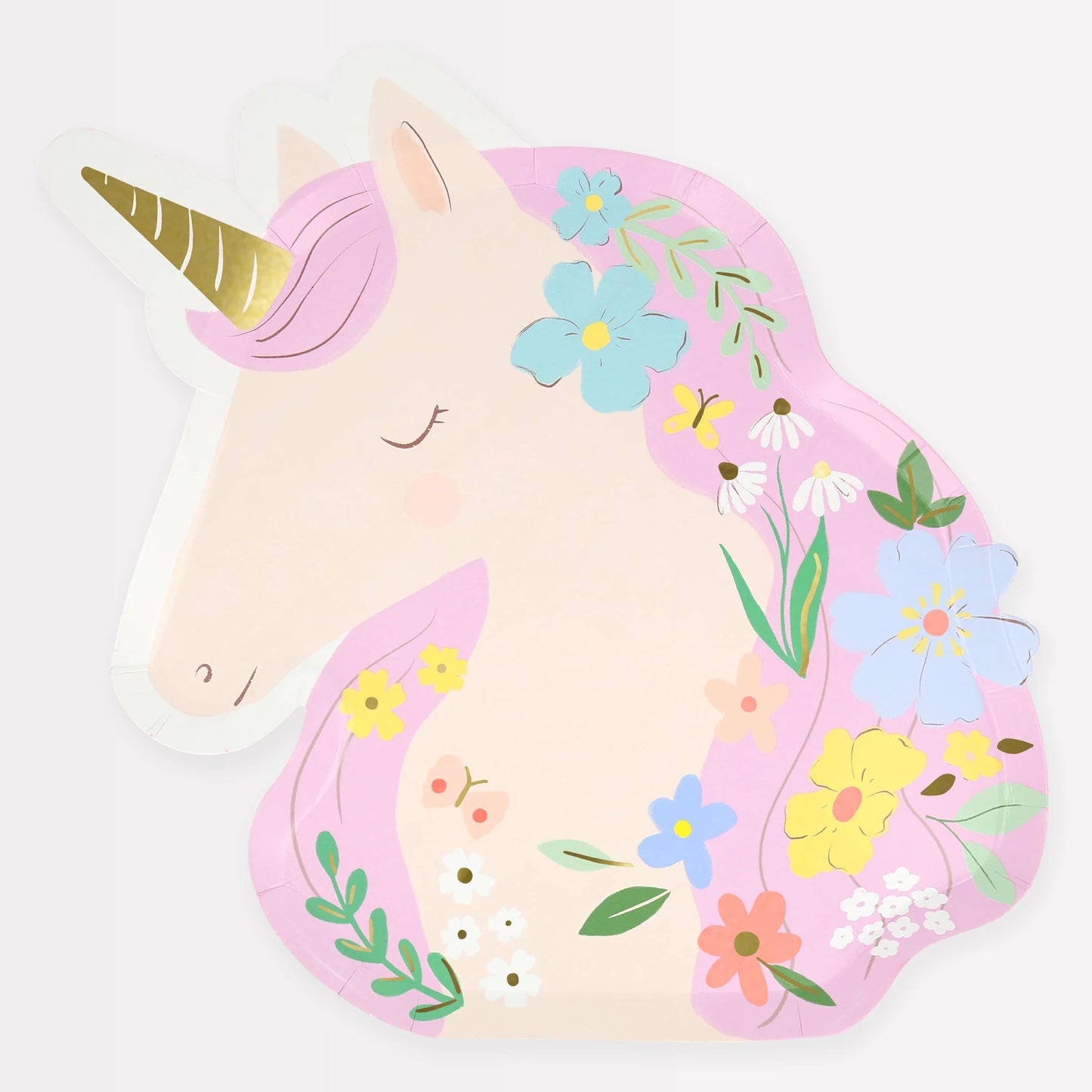 Meadow Unicorn Shaped Plates x8 - Bria Blair Creative