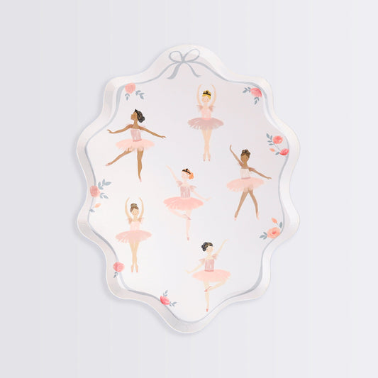 Ballerina Party Plates - Set of 8