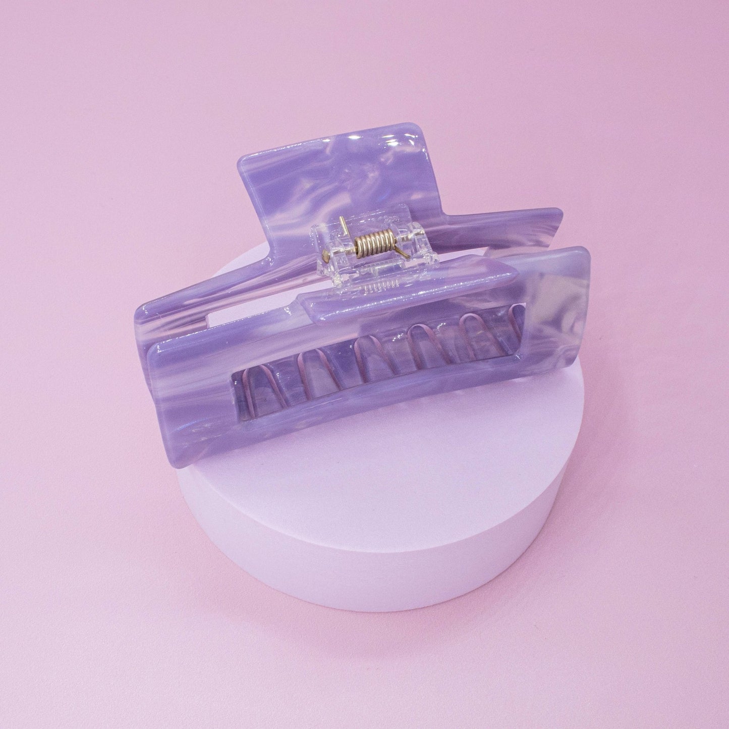 Medium Square Marble Hair Claw Clip: Turquoise - Bria Blair Creative