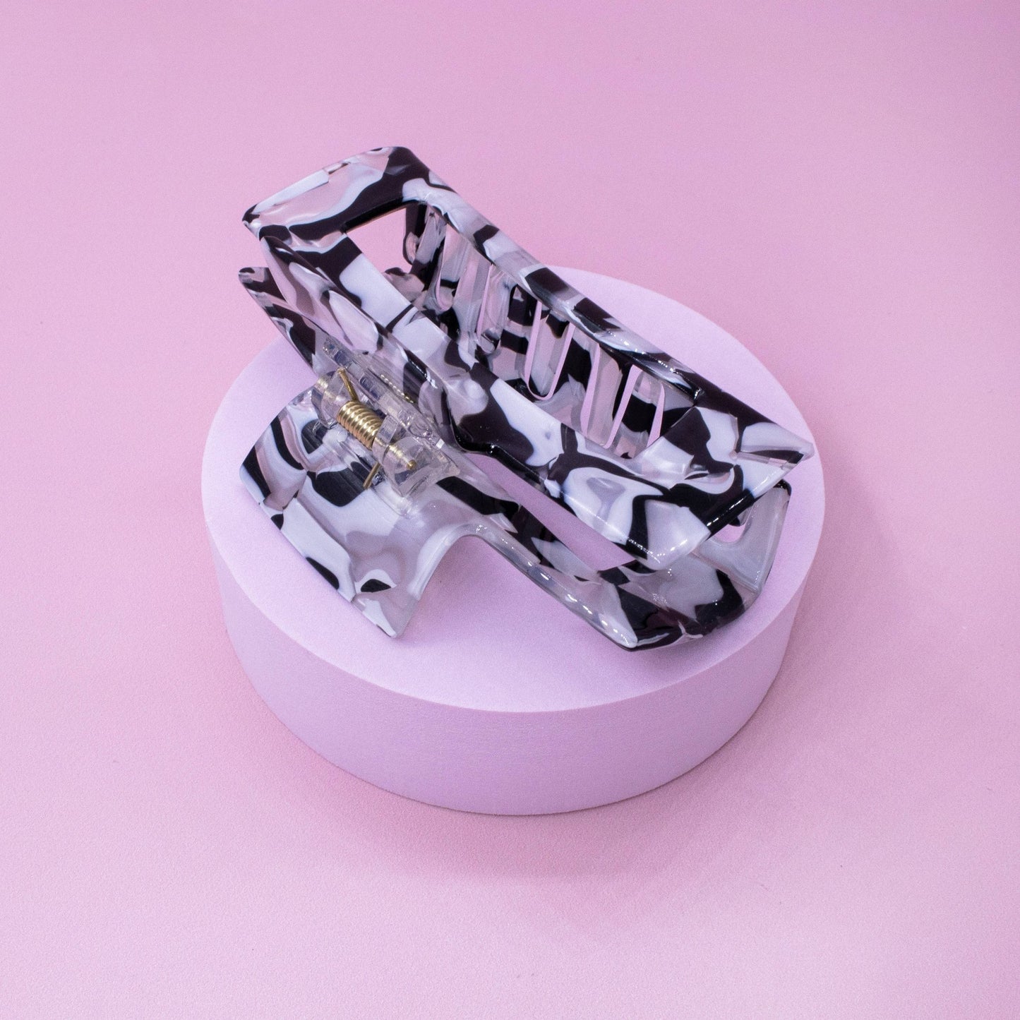 Medium Square Marble Hair Claw Clip: Turquoise - Bria Blair Creative