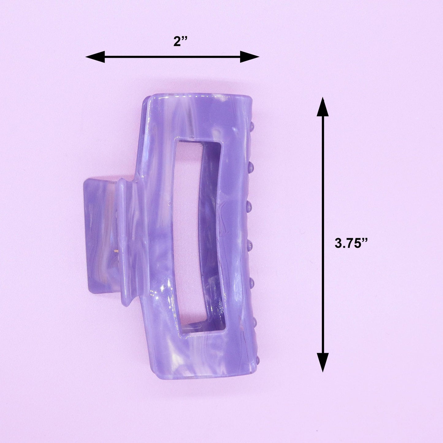 Medium Square Marble Hair Claw Clip: Turquoise - Bria Blair Creative