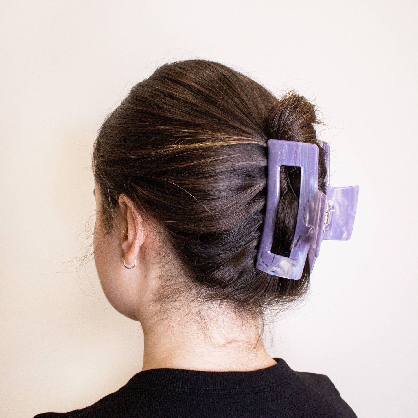 Medium Square Marble Hair Claw Clip: Turquoise - Bria Blair Creative
