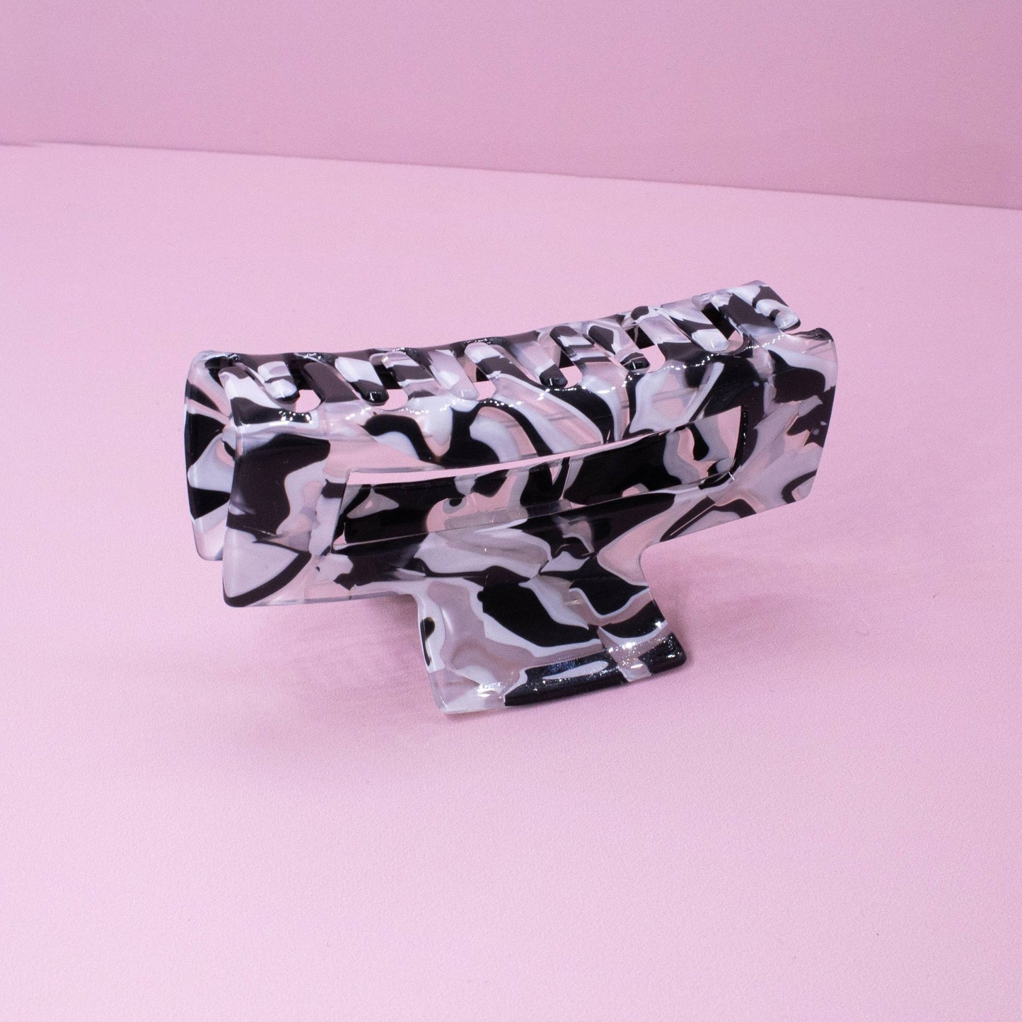 Medium Square Marble Hair Claw Clip: Turquoise - Bria Blair Creative