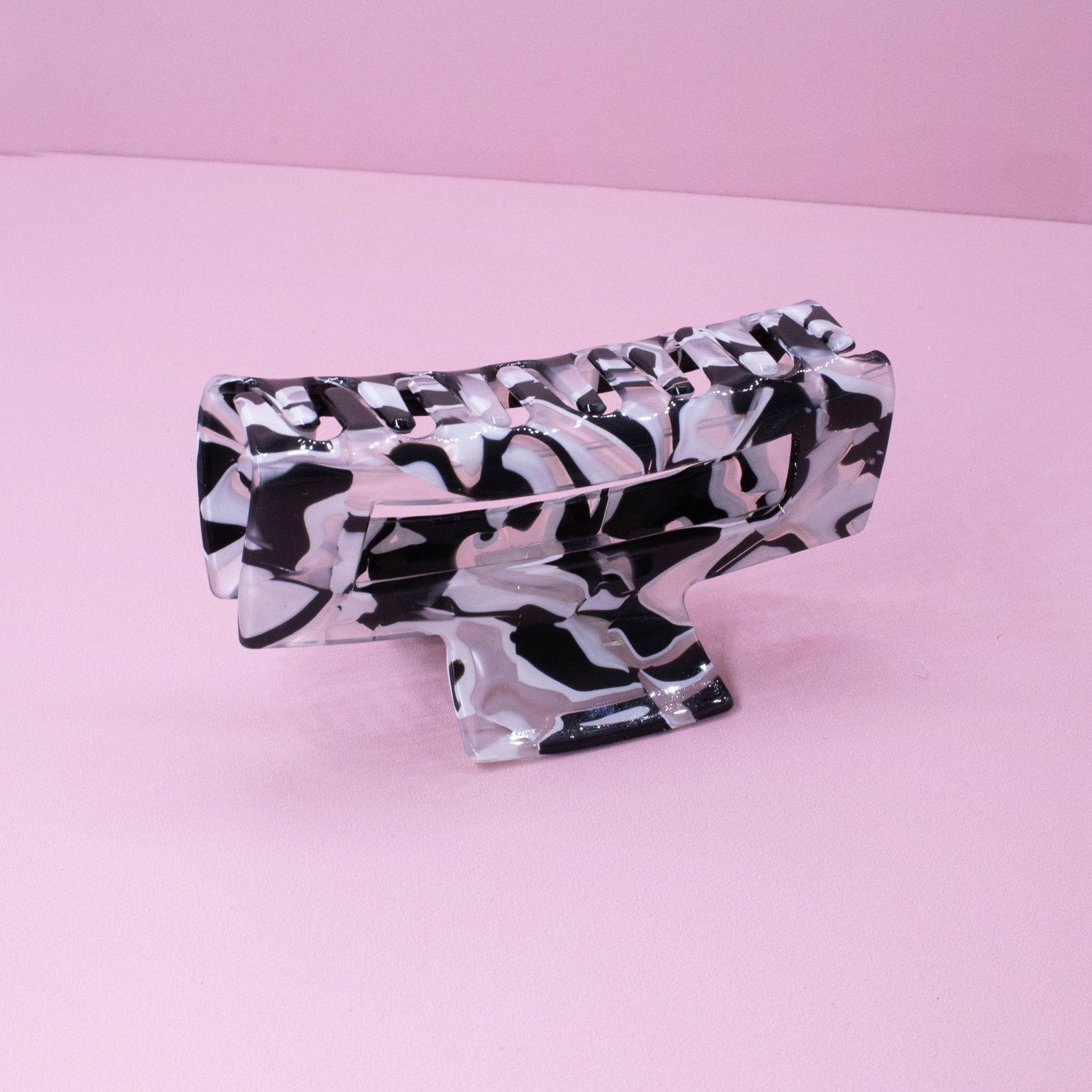 Medium Square Marble Hair Claw Clip: Turquoise - Bria Blair Creative