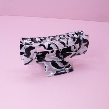 Medium Square Marble Hair Claw Clip: Turquoise - Bria Blair Creative