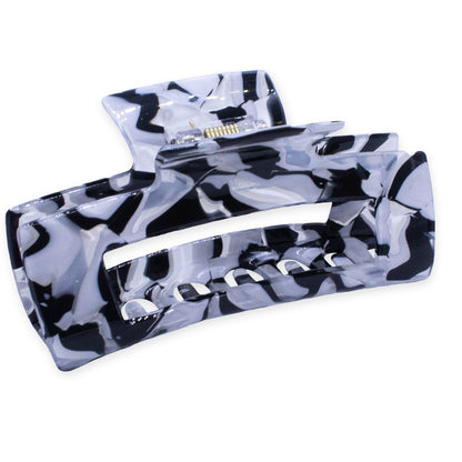 Medium Square Marble Hair Claw Clip: Turquoise - Bria Blair Creative