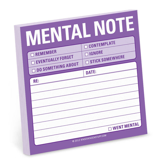 Mental Note Sticky Notes - Bria Blair Creative