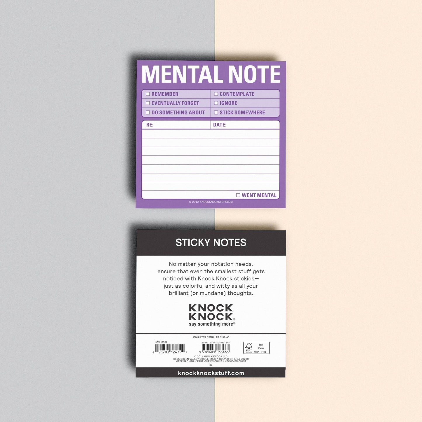 Mental Note Sticky Notes - Bria Blair Creative