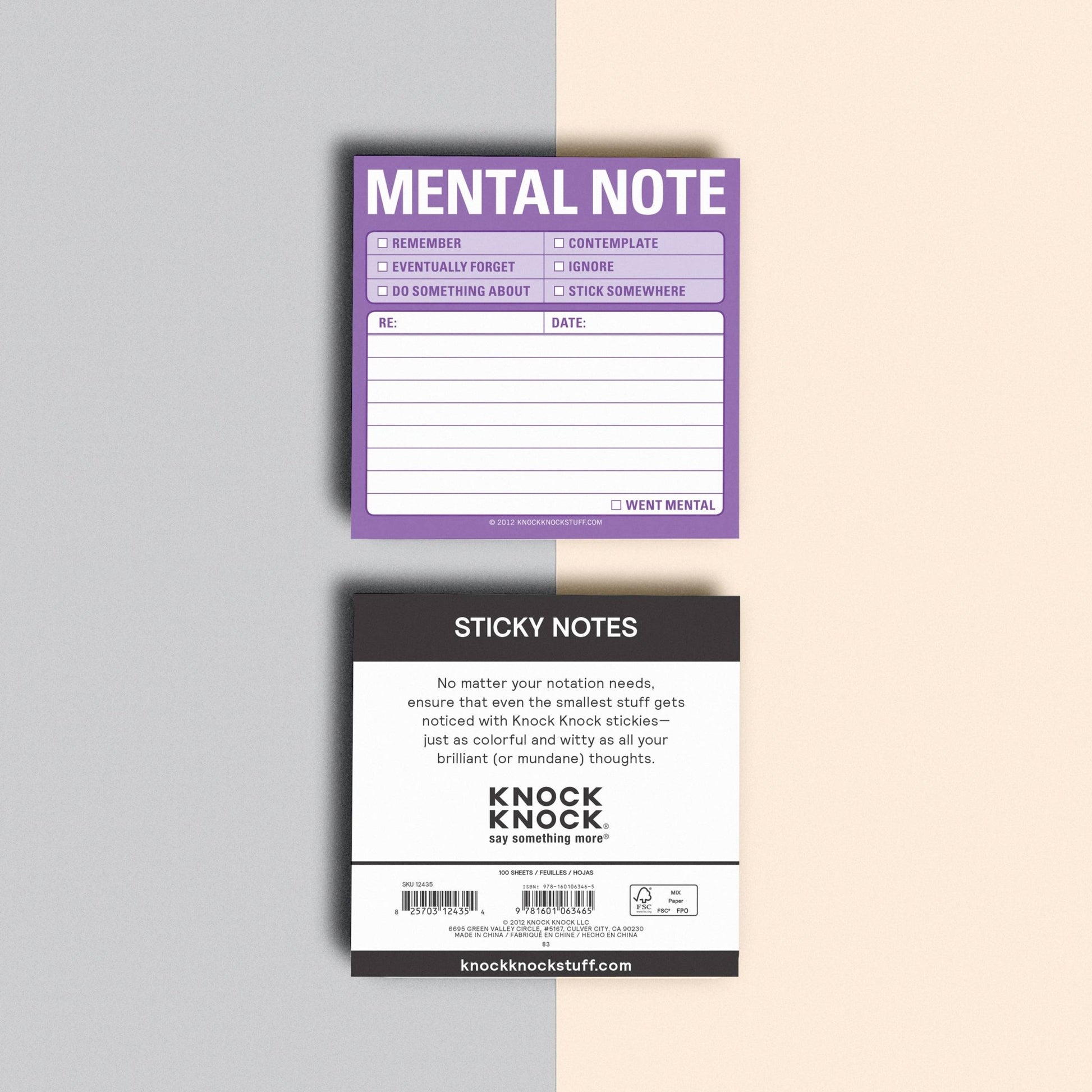 Mental Note Sticky Notes - Bria Blair Creative