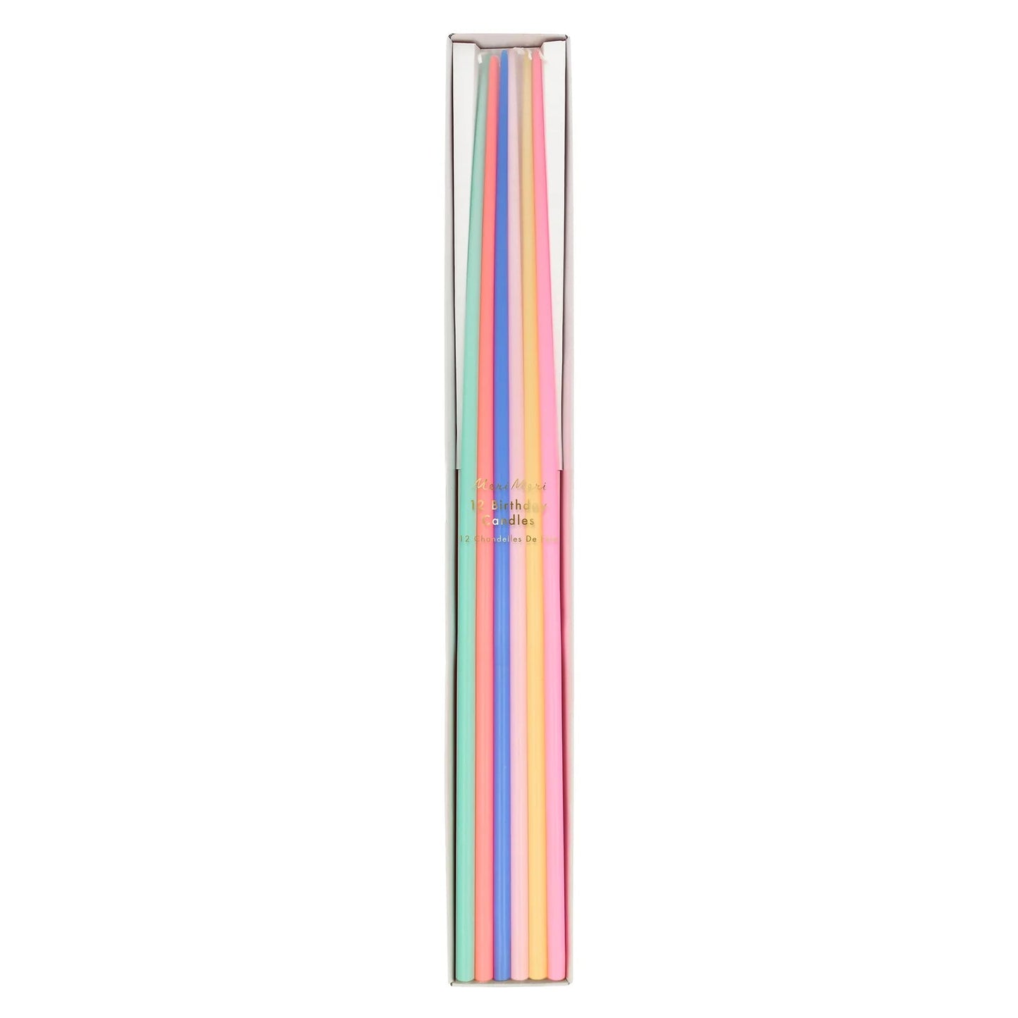 Meri Meri Mixed Tall Candles - Set of 12 - Bria Blair Creative