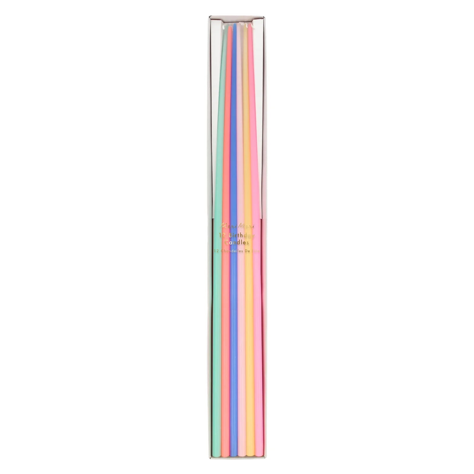 Meri Meri Mixed Tall Candles - Set of 12 - Bria Blair Creative