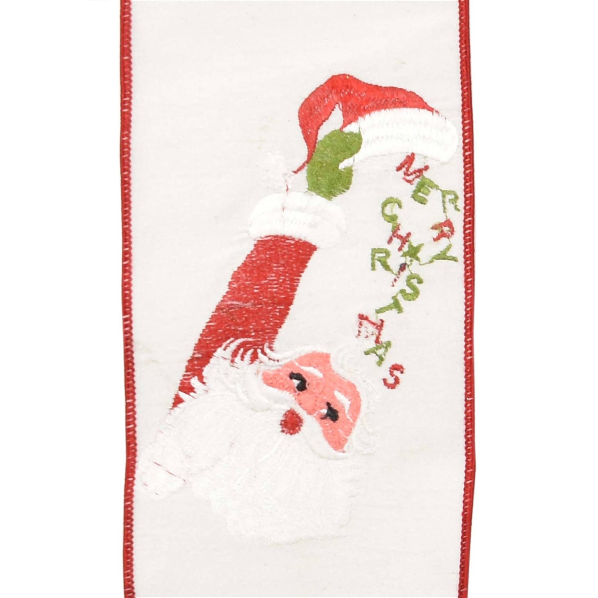 Merry Christmas Jolly Santa Ribbon - Bria Blair Creative