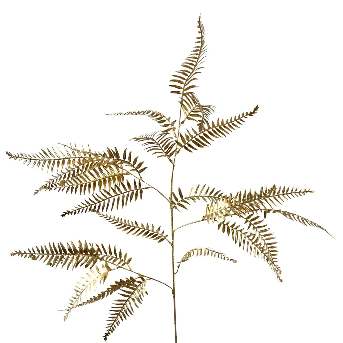 Metallic Buckler Fern Spray 39" - Gold - Bria Blair Creative