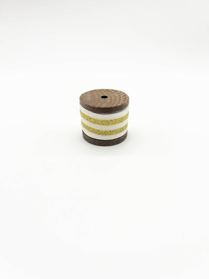 Metallic Gold Striped Grosgrain Ribbon - Bria Blair Creative