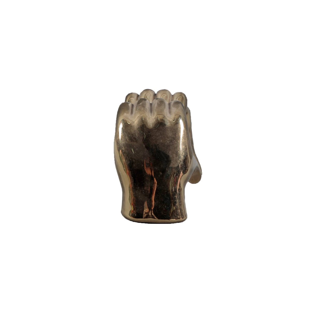 Metallic Heart Hands Figurine: Metallic Pink - Bria Blair Creative