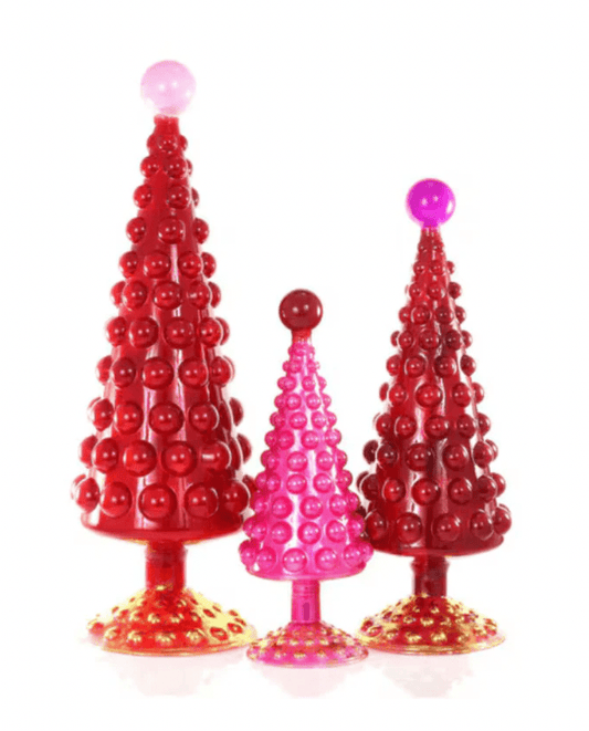 Midcentury Modern Hobnail Tree Set (3) Rouge By Cody Foster - Bria Blair Creative