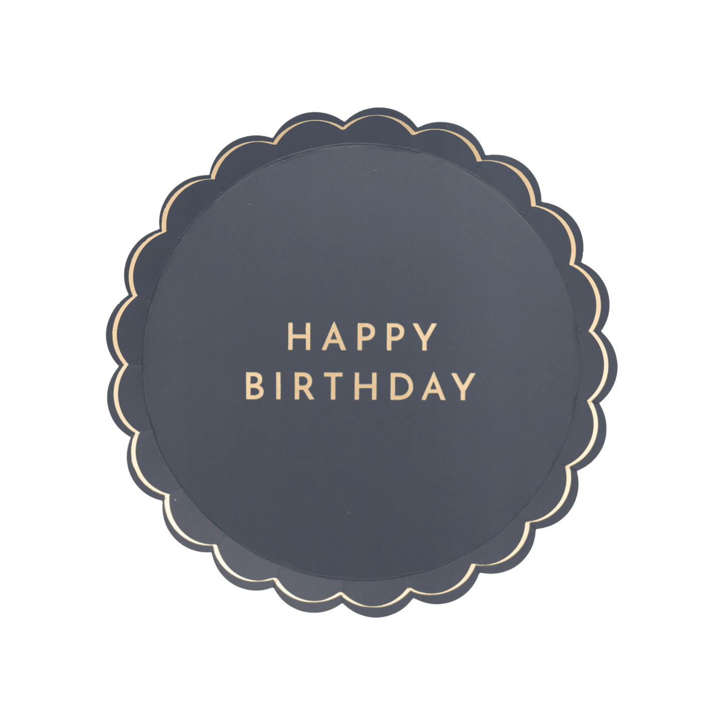 MIDNIGHT BLUE SIGNATURE HAPPY BIRTHDAY SMALL PLATES - Bria Blair Creative