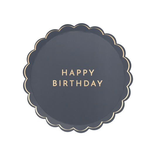 MIDNIGHT BLUE SIGNATURE HAPPY BIRTHDAY SMALL PLATES - Bria Blair Creative