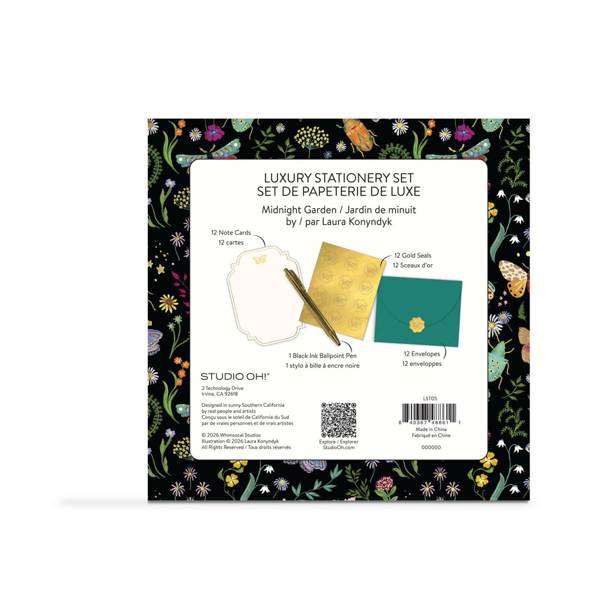 Midnight Garden Luxury Stationery Set - Bria Blair Creative
