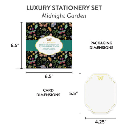 Midnight Garden Luxury Stationery Set - Bria Blair Creative