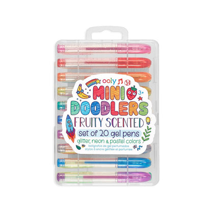 Mini Doodlers Fruity Scented Gel Pens - Set of 20 - Bria Blair Creative