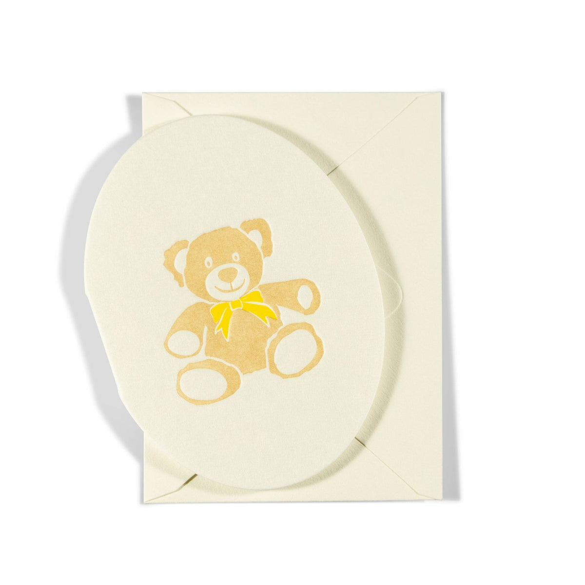 Mini Letterpress Enclosure Card | Teddy Bear - Bria Blair Creative