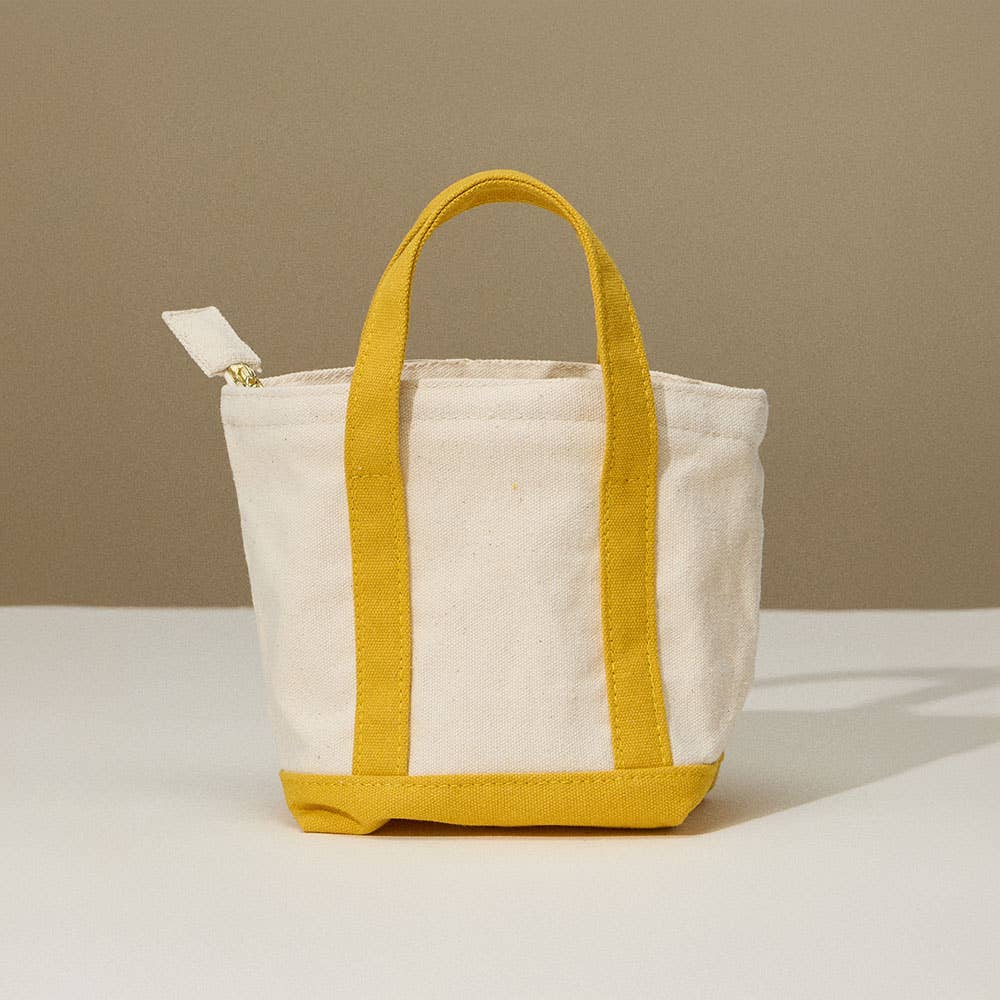 Mini Multi Purpose Compact Canvas Tote Bag : Light Blue - Bria Blair Creative
