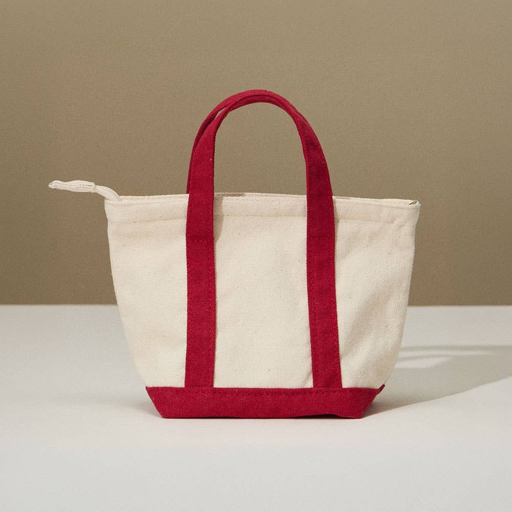 Mini Multi Purpose Compact Canvas Tote Bag : Light Blue - Bria Blair Creative