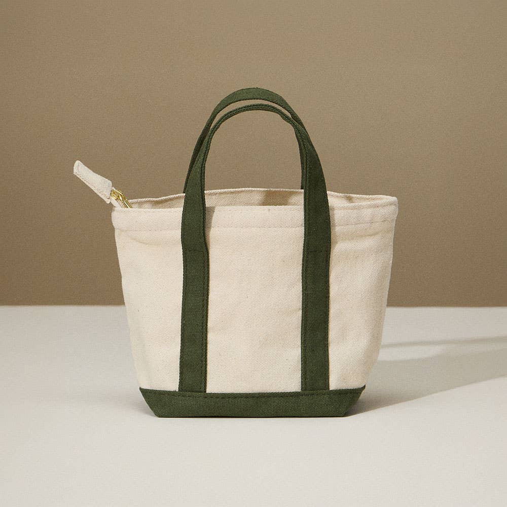 Mini Multi Purpose Compact Canvas Tote Bag : Light Blue - Bria Blair Creative