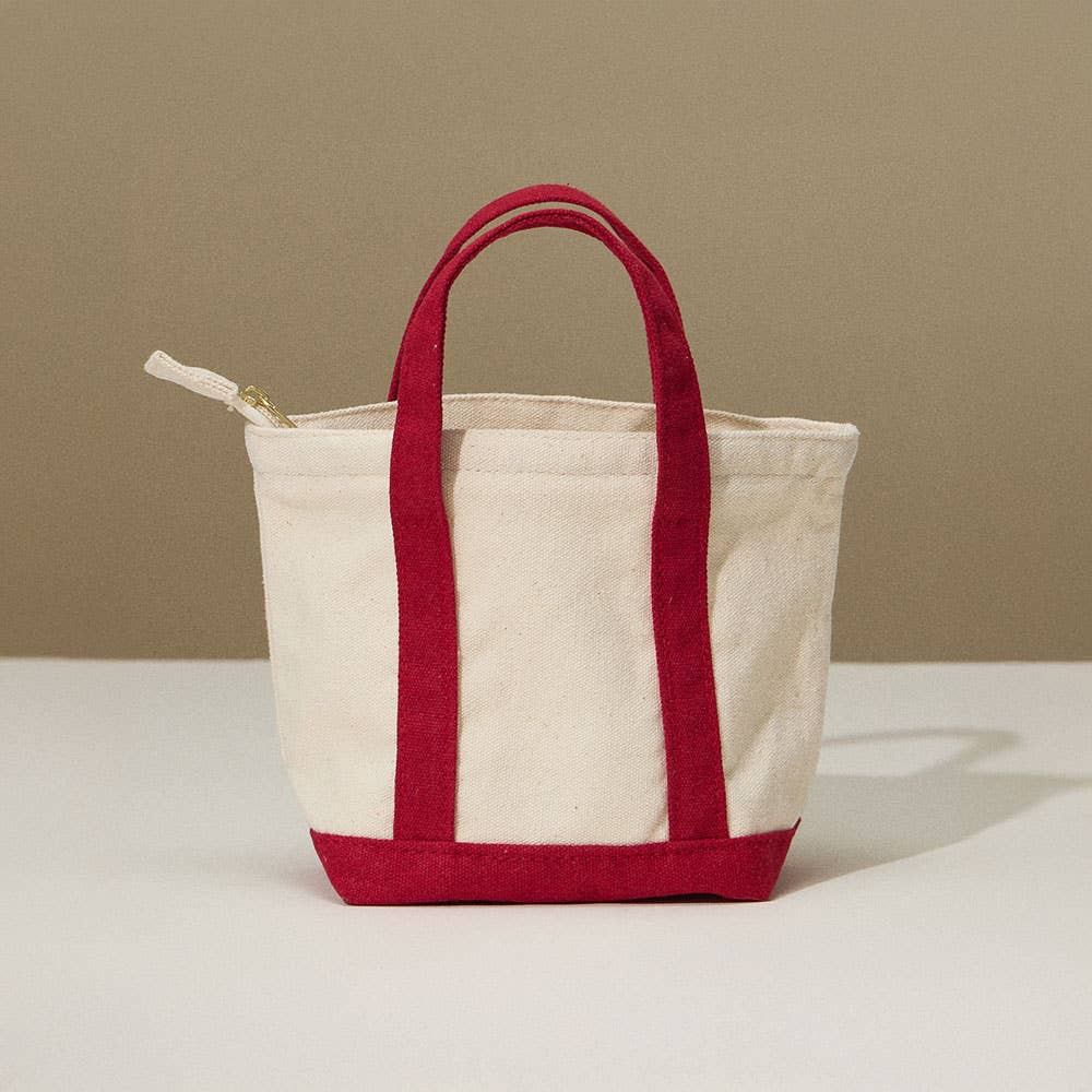 Mini Multi Purpose Compact Canvas Tote Bag : Light Blue - Bria Blair Creative