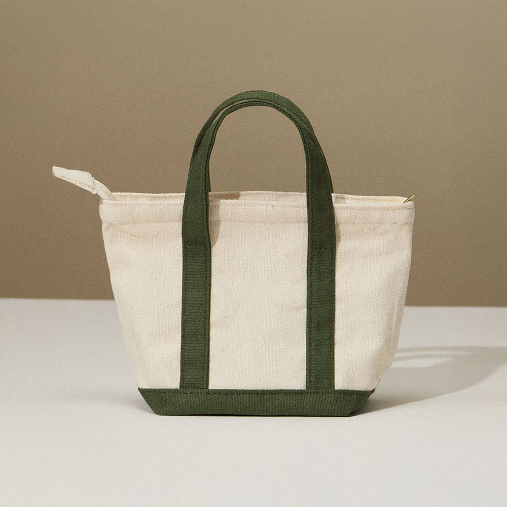 Mini Multi Purpose Compact Canvas Tote Bag : Light Blue - Bria Blair Creative