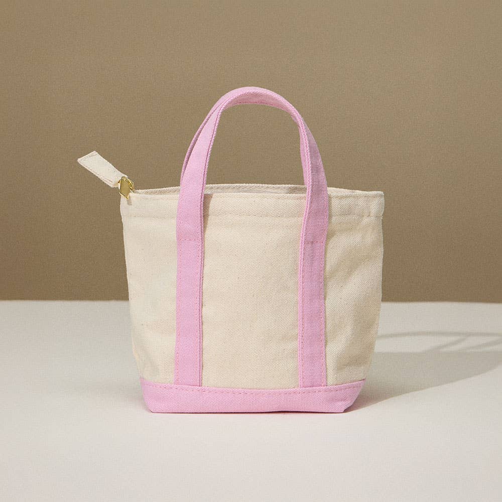 Mini Multi Purpose Compact Canvas Tote Bag : Light Blue - Bria Blair Creative