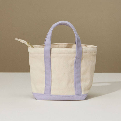 Mini Multi Purpose Compact Canvas Tote Bag : Light Blue - Bria Blair Creative