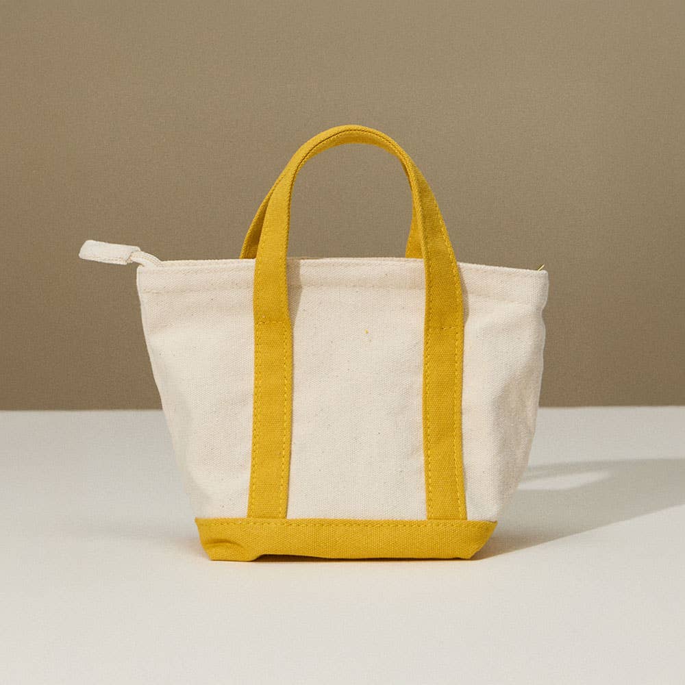 Mini Multi Purpose Compact Canvas Tote Bag : Light Blue - Bria Blair Creative