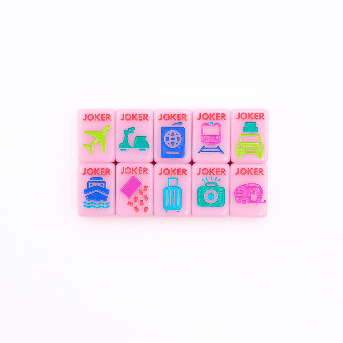 MINI TRAVEL MAHJONG | Mini Anywhere Series | Pink - Bria Blair Creative