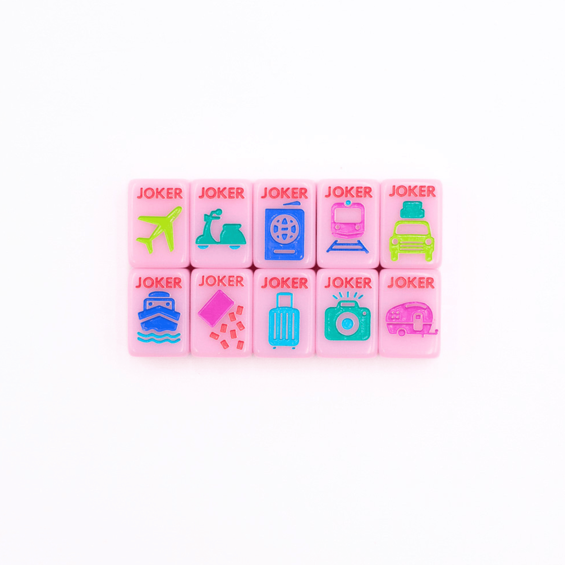MINI TRAVEL MAHJONG | Mini Anywhere Series | Pink - Bria Blair Creative