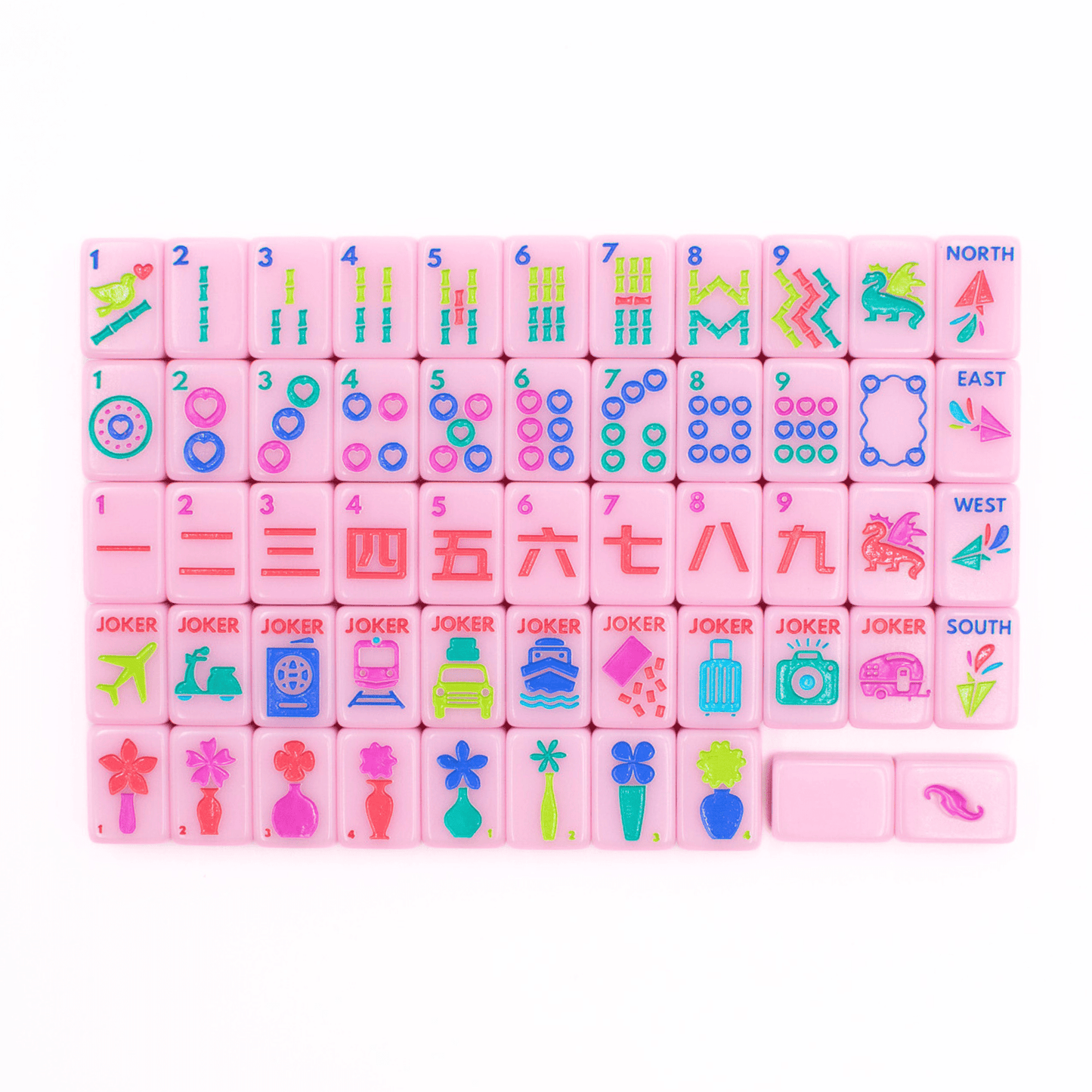 MINI TRAVEL MAHJONG | Mini Anywhere Series | Pink - Bria Blair Creative