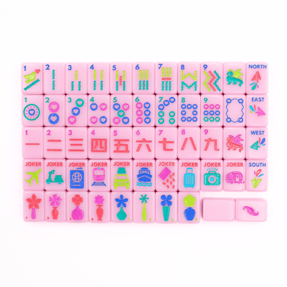 MINI TRAVEL MAHJONG | Mini Anywhere Series | Pink - Bria Blair Creative
