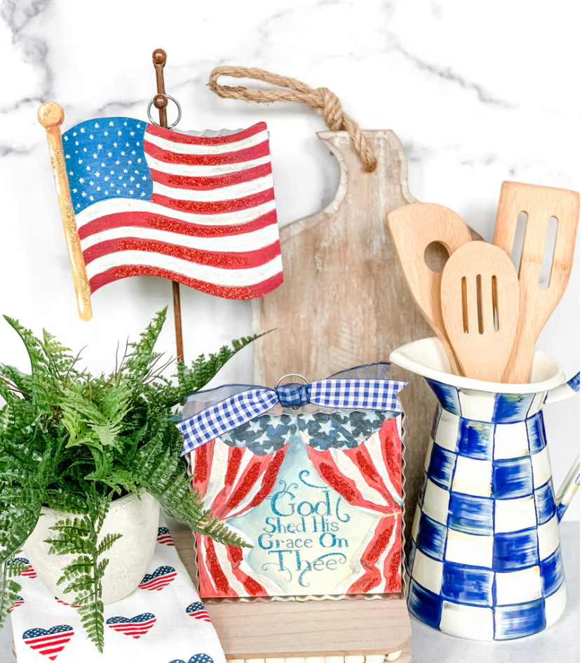 Mini Waving Flag Charm - Bria Blair Creative