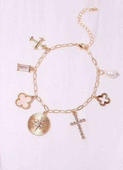 Mipsy Charm Bracelet GOLD: Default - Bria Blair Creative