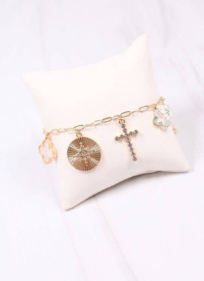 Mipsy Charm Bracelet GOLD: Default - Bria Blair Creative